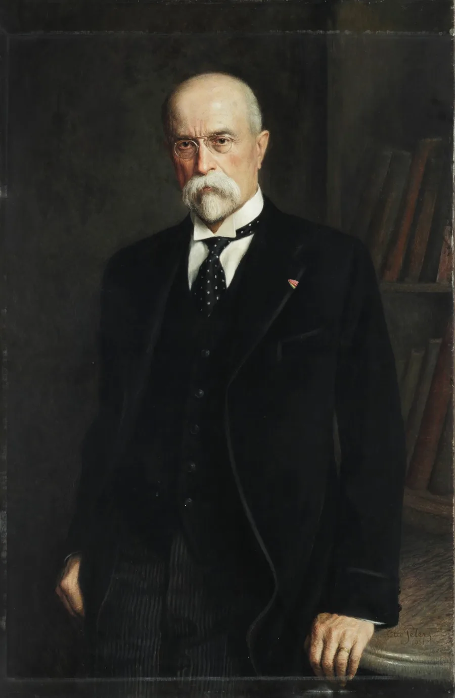 T. G. Masaryk na portrétu Otto Peterse, 1931